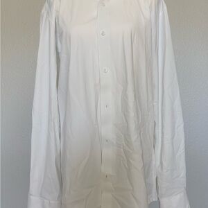 Classic White Men's Dress Shirt